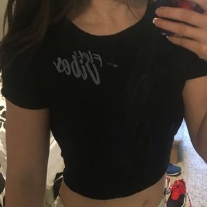 ❌SOLD❌ Flex Vibes cropped tee